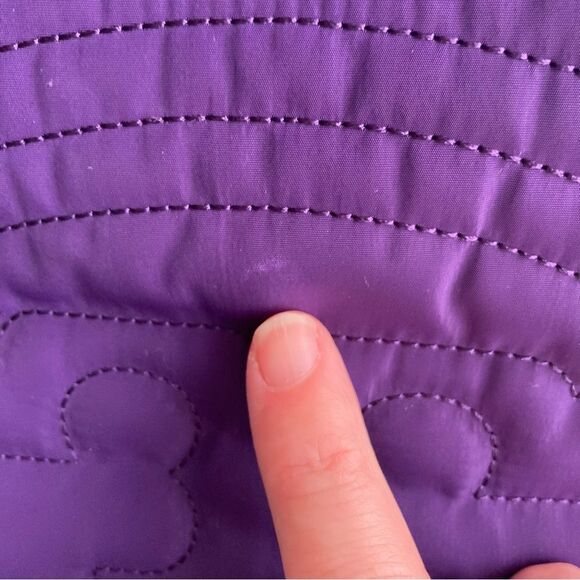 Tory Burch Women’s embroidered logo purple crossbody purse bag - EUC! - Picture 4 of 12